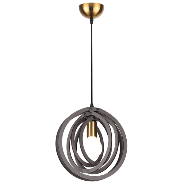 ΚΡΕΜΑΣΤΟ Φ/Σ 1ΧΕ27 ΣΚ.ΚΑΦΕ ΔΕΡΜΑ MDF D29XH100CM TRITON ACA - ZM391P29WDL