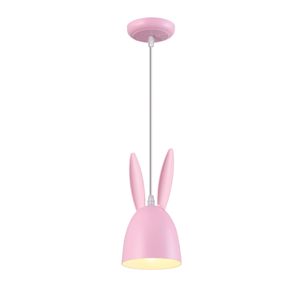ΚΡΕΜΑΣΤΟ Φ/Σ 1ΧΕ27 ΡΟΖ ΜΕΤΑΛΛΙΚΟ D12XH100CM BUNNY ACA - ZM71P12P