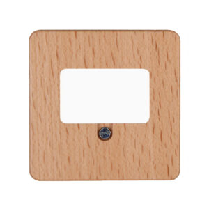 HK02 ΠΛΑΚΙΔΙΟ ΔΙΠΛΟ (ΤΑΕ) USB ΞΥΛΙΝΟ ΟΞΙΑ (BEECH) - 1-K358131007