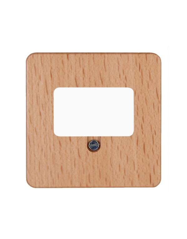 HK02 ΠΛΑΚΙΔΙΟ ΔΙΠΛΟ (ΤΑΕ) USB ΞΥΛΙΝΟ ΟΞΙΑ (BEECH) - 1-K358131007