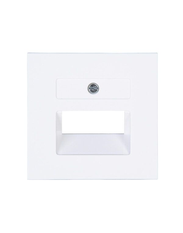 UAE cover plate UAE for UAE connection sockets, suitable for 1-2 connections, with fixing screws M2,5x12mm, HK07, arctic-white - 1-K371713000