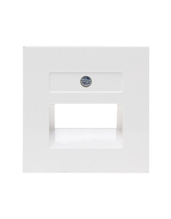HK07 ΠΛΑΚΙΔΙΟ ΔΙΠΛΟ RJ11/RJ45  ΛΕΥΚΟ - 1-K371729003