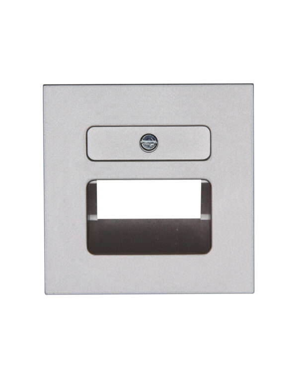 HK07 ΠΛΑΚΙΔΙΟ ΔΙΠΛΟ RJ11/RJ45  STEEL - 1-K371747005