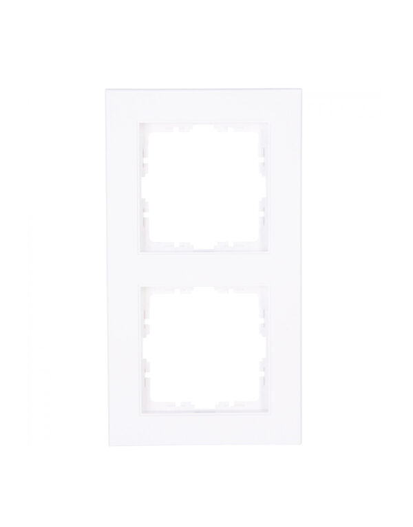 HK07 Cover frame 2-fold arc.white mat - 1-K402632005