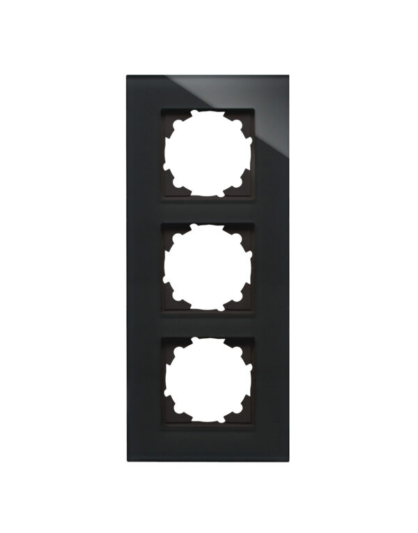 HK07 ΠΛΑΙΣΙΟ ΤΡΙΠΛΟ ΓΥΑΛΙΝΟ ΜΑΥΡΟ - 1-K405505007