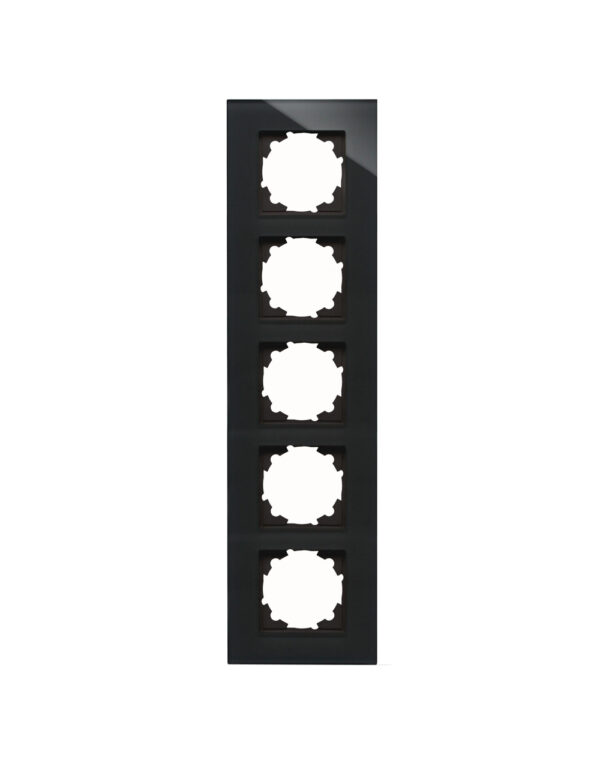 HK07 ΠΛΑΙΣΙΟ ΠΕΝΤΑΠΛΟ ΓΥΑΛΙΝΟ ΜΑΥΡΟ - 1-K406705004