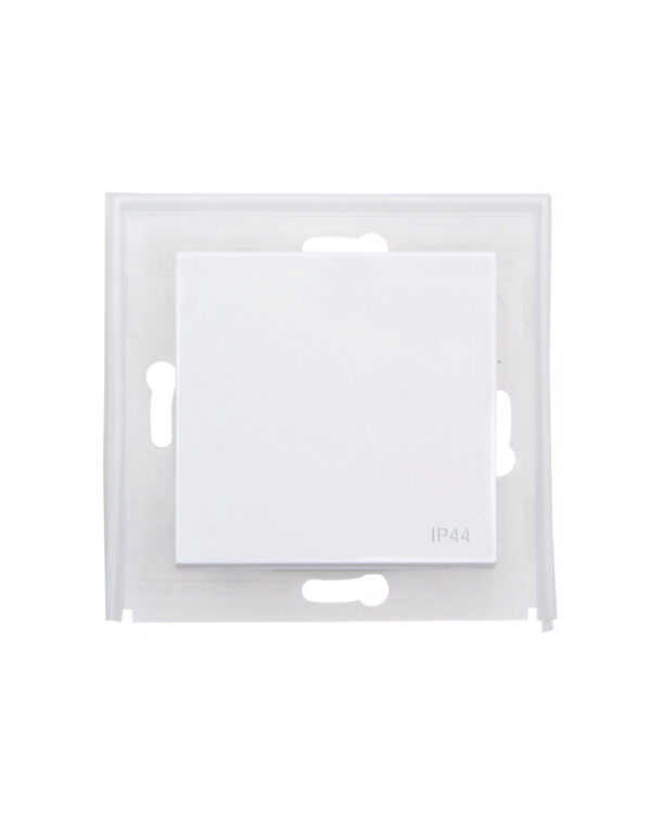 HK07 IP44 ΠΛΗΚΤΡΟ ΜΟΝΟ ΜΕ ΦΛΑΤΖΑ ΣΤΕΓΑΝ. ΛΕΥΚΟ - 1-K493529006