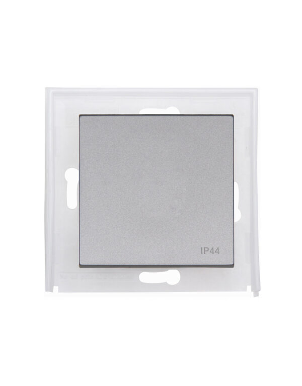 HK07 IP44 ΠΛΗΚΤΡΟ ΜΟΝΟ ΜΕ (ΦΛΑΤΖΑ ΣΤΕΓΑΝ.) STEEL - 1-K493547008