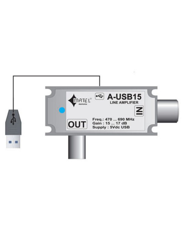 MATEL ΕΝΙΣΧΥΤΗΣ ΓΡΑΜΜΗΣ Α-USB 15 UNIVERSE - 1-MT010010024