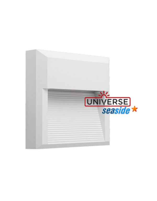 ΦΩΤΙΣΤΙΚΟ ΑΠΛΙΚΑ LED SLIM 200X200X35mm 8W 3000K 350ml IP65 ΠΛΑΣΤΙΚΟ ΛΕΥΚΟ SEASIDE UNIVERSE - 1-U005791