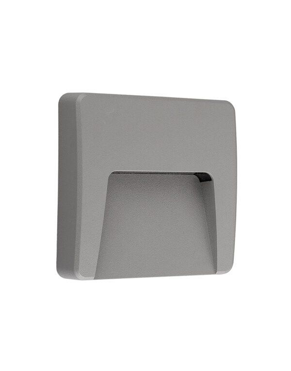 ΦΩΤΙΣΤΙΚΟ ΑΠΛΙΚΑ LED SLIM 120Χ120Χ32mm 3W 3000K 100lm IP65 ΠΛΑΣΤΙΚΟ ΓΚΡΙ SEASIDE UNIVERSE - 1-U006309