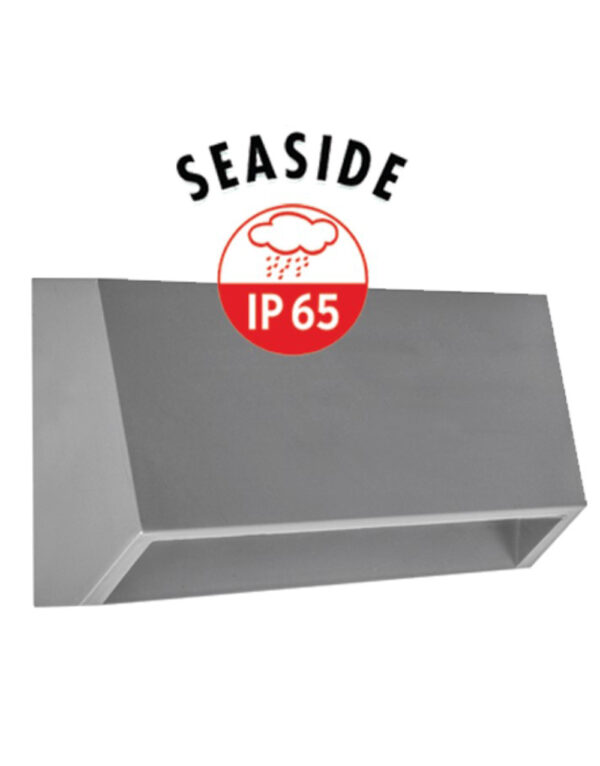 ΦΩΤΙΣΤΙΚΟ ΑΠΛΙΚΑ LED SLIM 70X160X33mm 3W 3000K 100lm ΙΡ65 ΠΛΑΣΤΙΚΟ ΓΚΡΙ SEASIDE UNIVERSE - 1-U006316
