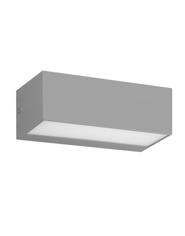 ΦΩΤΙΣΤΙΚΟ ΑΠΛΙΚΑ UP/DOWN LED 230X101X90mm 12W 3000K 700lm IP65 ΠΛΑΣΤΙΚΟ ΓΚΡΙ SEASIDE UNIVERSE - 1-U006323