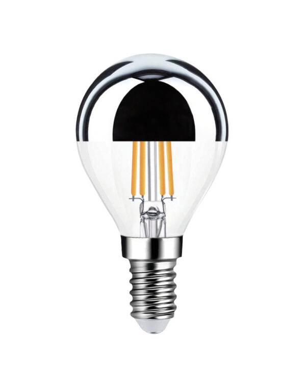 ΛΑΜΠΑ LED CROSS FILAMENT ΑΝΕΣΤΡΑΜΜΕΝΟΥ ΚΑΘΡΕΠΤΟΥ G45 4W Ε14 2700K 220-240V 470lm 360° DIMMABLE UNIVERSE - 1-U007221