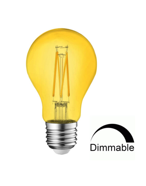 ΛΑΜΠΑ LED CROSS FILAMENT ΜΕΛΙ Α60 9W Ε27 2200K 220-240V 1050lm  360° DIMMABLE UNIVERSE - 1-U008433