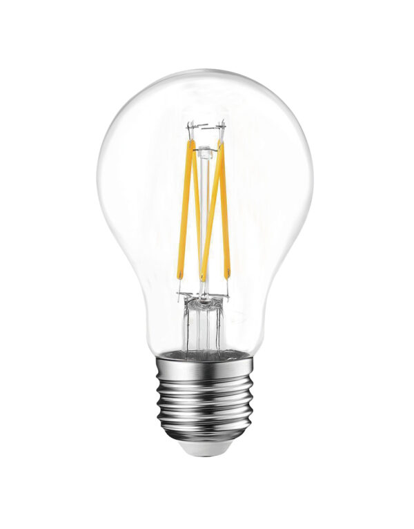 ΛΑΜΠΑ LED CROSS FILAMENT ΔΙΑΦΑΝΗ Α60 8W E27 2700K 220-240V 1050lm 360° UNIVERSE - 1-U012287