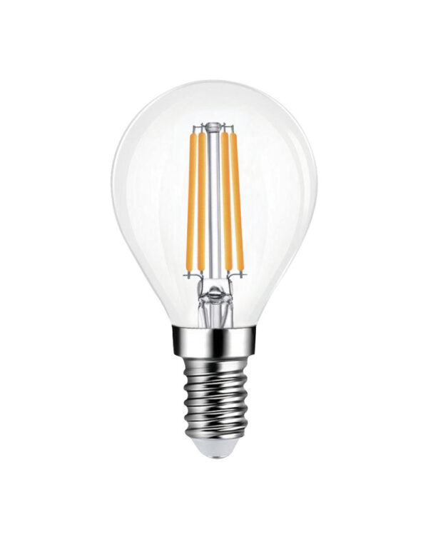 ΛΑΜΠΑ LED CROSS FILAMENT ΔΙΑΦΑΝΗ G45 6W E14 2700K 220-240V 1110lm/b 360° UNIVERSE - 1-U013840