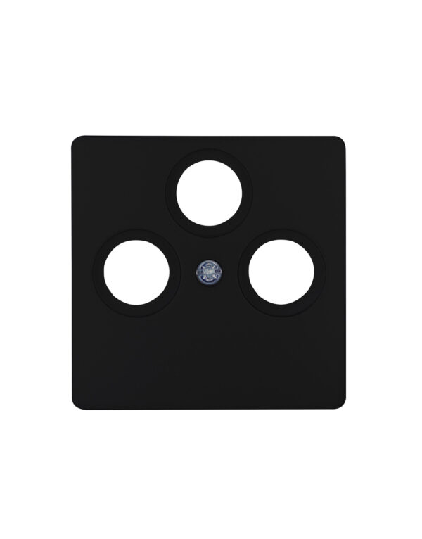 HK05 - antenna cover plate for antenna socket TV/RF/SAT - colour: mattblack - 1-K335050000