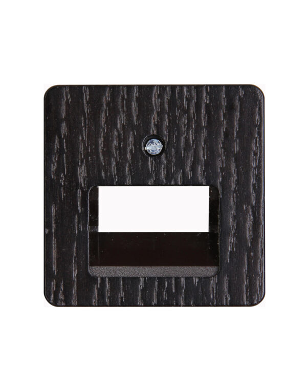 HK02 ΠΛΑΚΙΔΙΟ ΔΙΠΛΟ RJ11/RJ45 ΞΥΛΙΝΟ ΒΕΝΓΚΕ (WENGE) - 1-K349537009