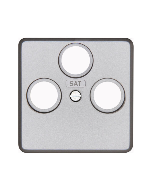 HK02 ΠΛΑΚΙΔΙΟ TV/FM/SAT STEEL - 1-K357820009