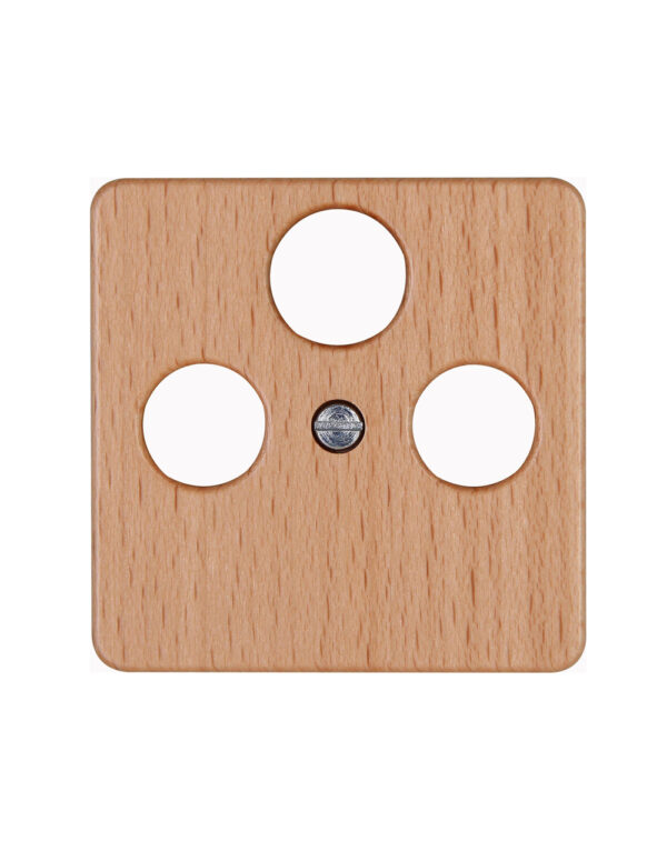 HK02 ΠΛΑΚΙΔΙΟ TV/FM/SAT ΞΥΛΙΝΟ ΟΞΙΑ (BEECH) - 1-K357831007