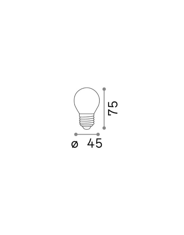 E27 SFERA 4W 3000K CRI80 BIANCO - 1-ID101286