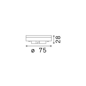 GX53 7W 3000K CRI80 - 1-ID101385