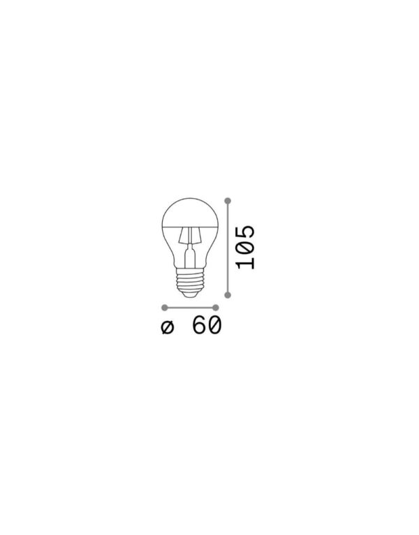 E27 GOCCIA 08W 3000K CRI80 CROMO - 1-ID123882
