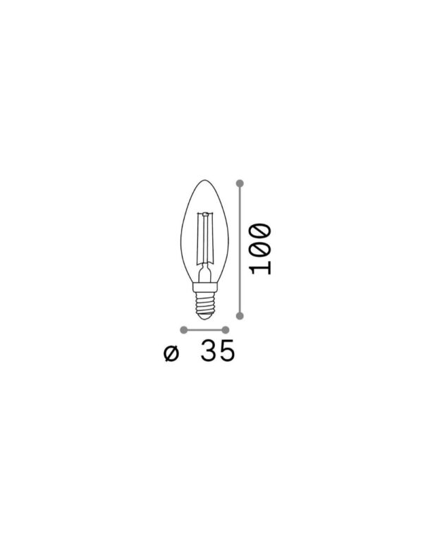 E14 OLIVA 4W 2200K CRI80 AMBRA - 1-ID151649