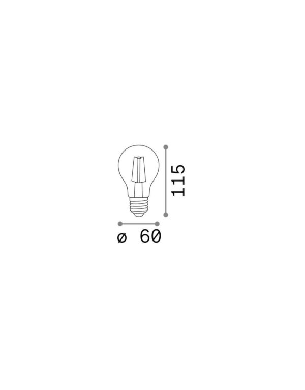 E27 GOCCIA 04W 2200K CRI80 AMBRA - 1-ID151687