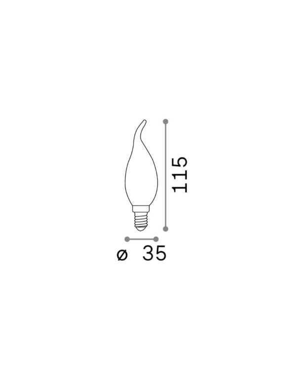 E14 CANDELA 4W 3000K CRI80 BIANCO - 1-ID151793