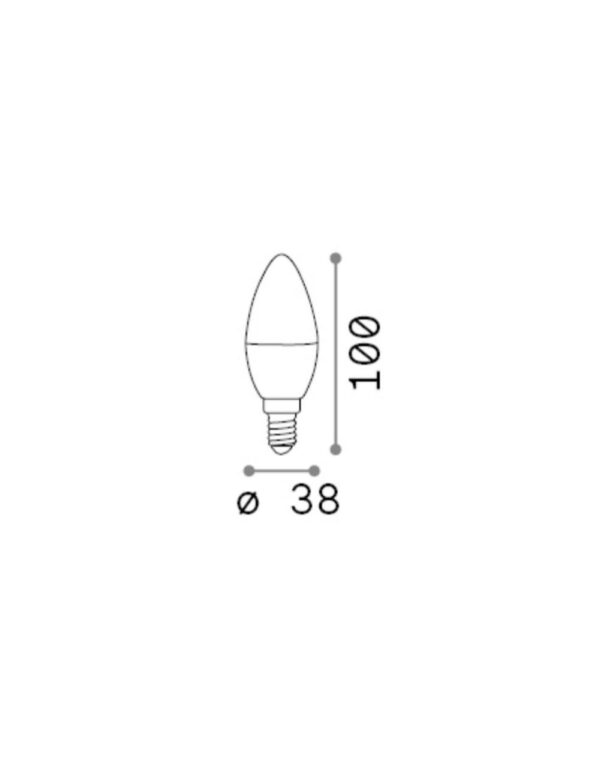 E14 OLIVA 6W 4000K CRI80 BIANCO - 1-ID151953