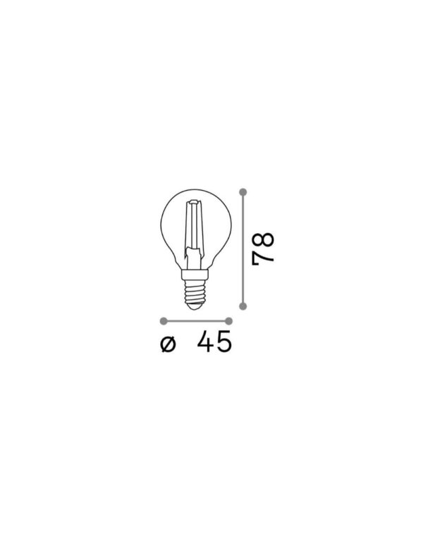 E14 SFERA 4W 4000K CRI80 TRASP - 1-ID153926