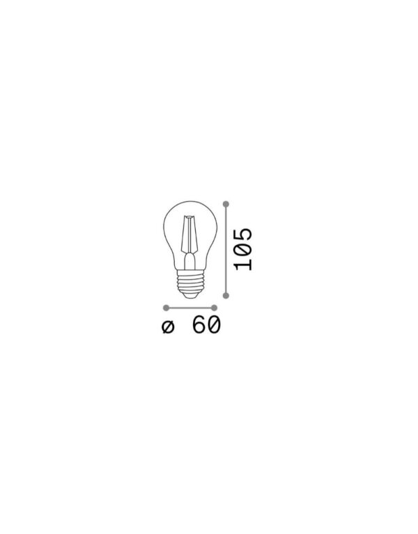 E27 GOCCIA 08W 3000K CRI80 TRASP DIMM - 1-ID188973