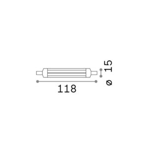 R7s COB 13W 760Lm 3000K CRI80 - 1-ID189093