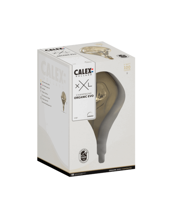 ΛΑΜΠΑ LED FILAMENT XXL SHAMPAGNE ORGANIC 6W E27 2200K 220-240V 90lm 360° DIMMABLE CALEX - 2-CX426402