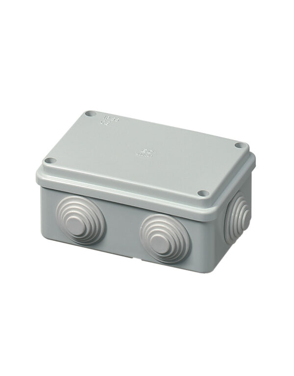 ΚΟΥΤΙ ΠΛΑΣΤ. ΙΡ55 120Χ80Χ50 + ΣΤΥΠ - 2-EC400C4R