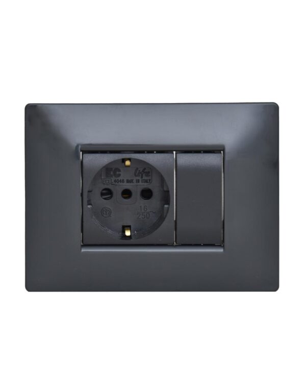 ΠΛΑΚΑ MYLIFE Q 3Μ ΣΚΟΥΡΟ ΓΚΡΙ - 2-ECL2883GS