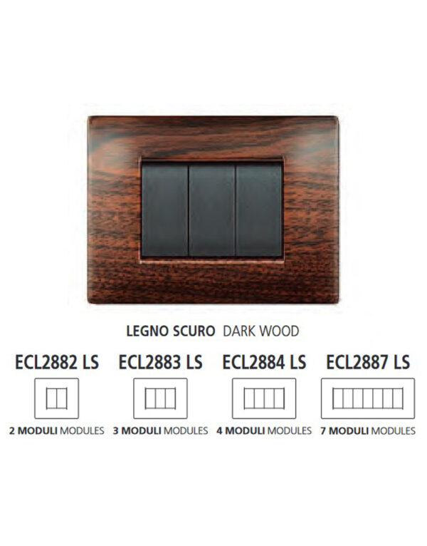 ΠΛΑΚΑ MYLIFE Q 3Μ ΞΥΛΟ ΣΚΟΥΡΟ - 2-ECL2883LS
