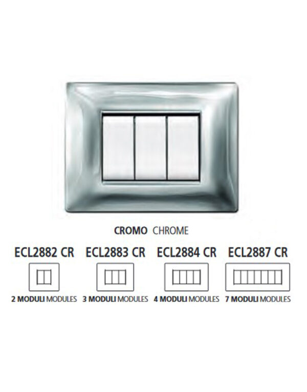 ΠΛΑΚΑ MYLIFE Q 4Μ ΧΡΩΜΙΟ - 2-ECL2884CR