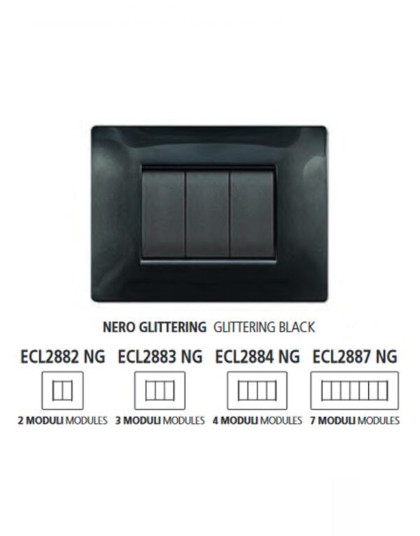 ΠΛΑΚΑ MYLIFE Q 4Μ ΜΑΥΡΟ ΓΥΑΛΙΣΤΕΡΟ - 2-ECL2884NG