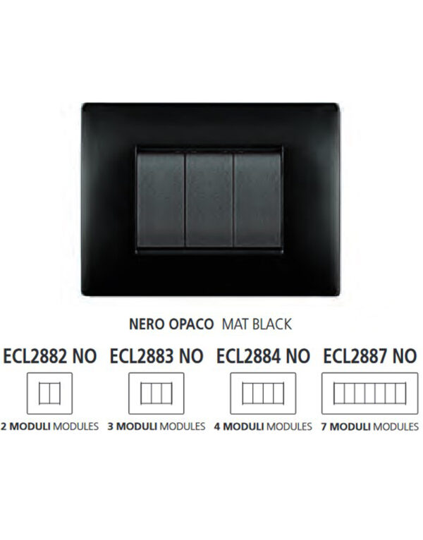 ΠΛΑΚΑ MYLIFE Q 7Μ ΜΑΥΡΟ - 2-ECL2887N