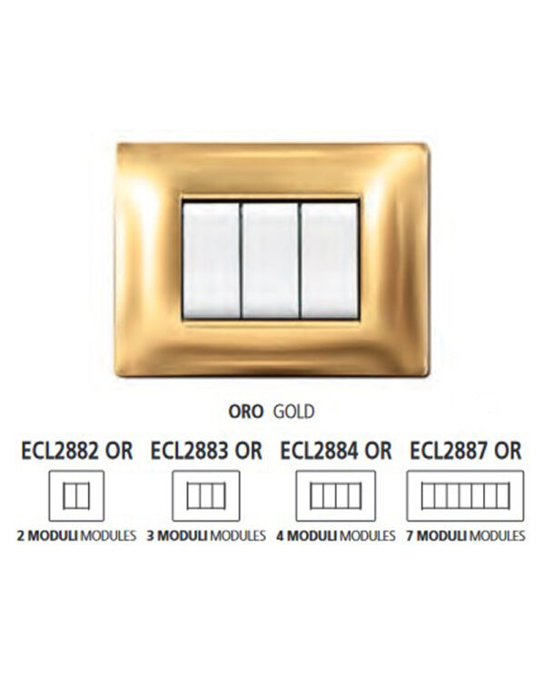 ΠΛΑΚΑ MYLIFE Q 7Μ ΧΡΥΣΟ - 2-ECL2887OR