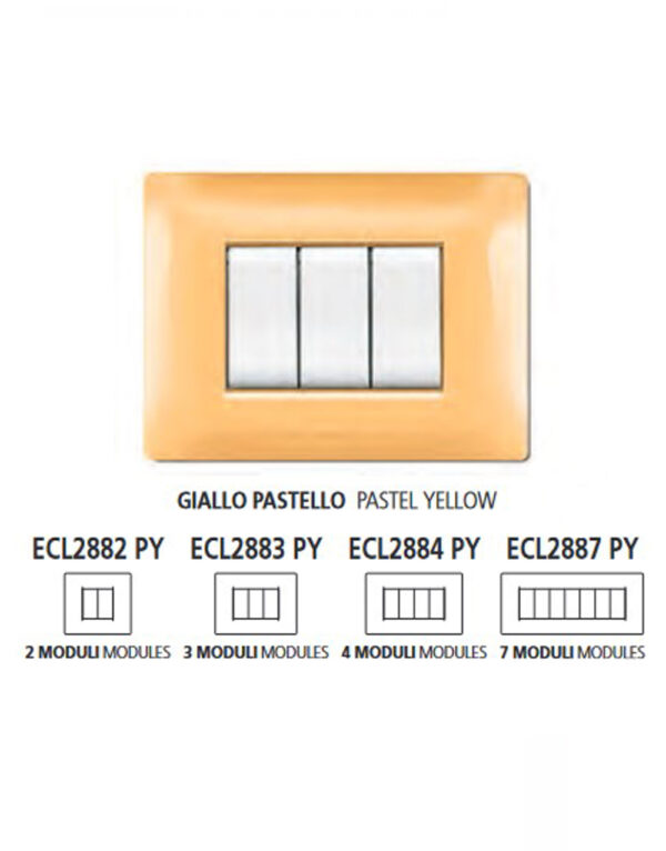ΠΛΑΚΑ MYLIFE Q 7Μ ΚΙΤΡΙΝΟ ΠΑΣΤΕΛ - 2-ECL2887PY
