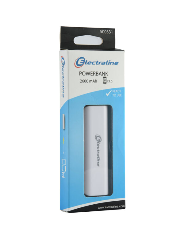 ΦΟΡΗΤΟ POWERBANK 2600mAh ELECTRALINE - 2-EL500331