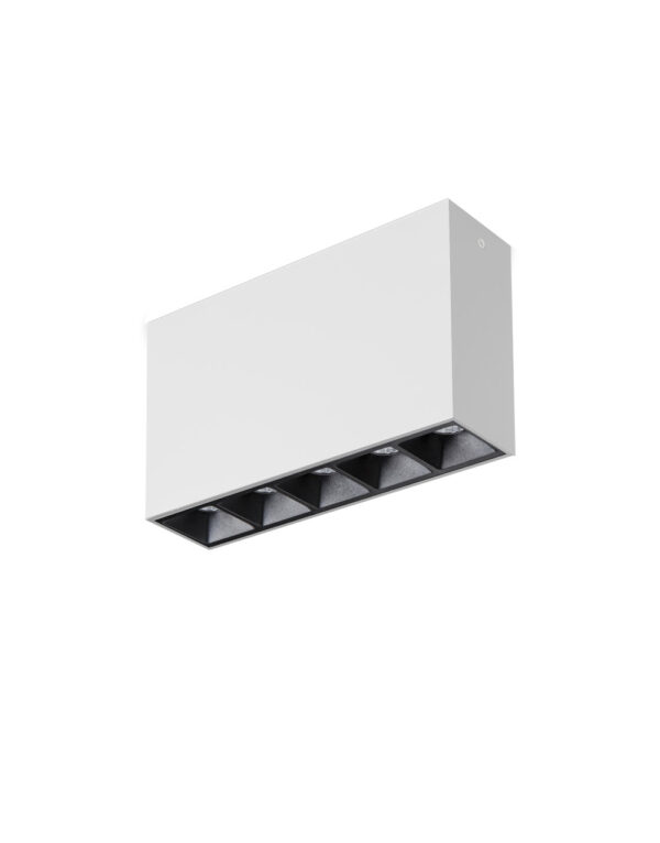 ΣΠΟΤ ΕΞΩΤΕΡΙΚΟ ΟΡΟΦΗΣ LED 140x37mm 10W 3000K 1000lm 45° AC220-240V ΛΕΥΚΟ ΜΕ ΜΑΥΡΟ ΑΝΑΚΛΑΣΤΗΡΑ UNIVERSE - 2-U008716