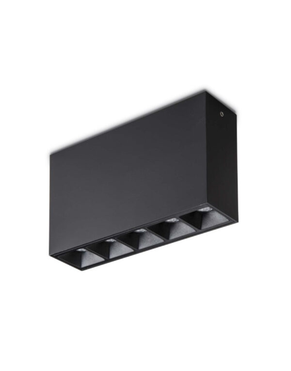ΣΠΟΤ ΕΞΩΤΕΡΙΚΟ ΟΡΟΦΗΣ LED 140x37mm 10W 3000K 1000lm 45° AC220-240V ΜΑΥΡΟ ΜΕ ΜΑΥΡΟ ΑΝΑΚΛΑΣΤΗΡΑ UNIVERSE - 2-U008723