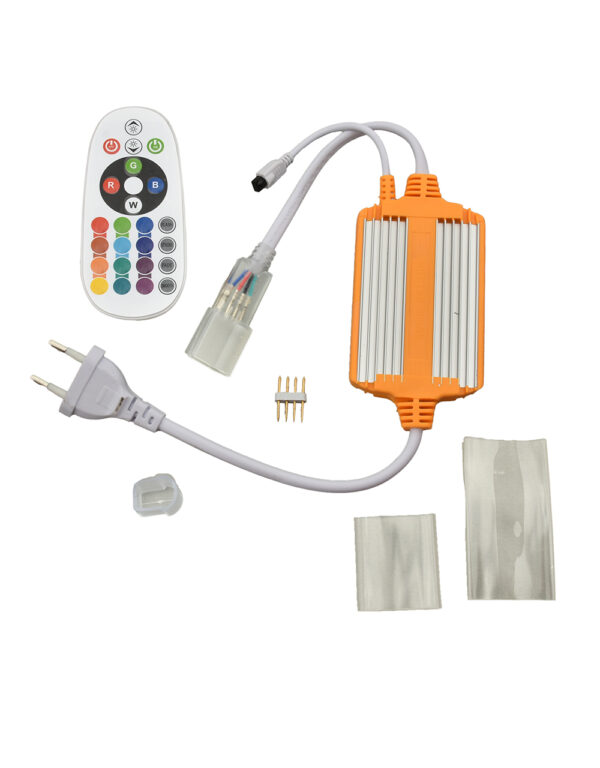 A FLAT REMOTE CONTROLLER RGB 25Μ ME ΘΕΡΜΟΣΥΣΤΕΛΟΜΕΝΟ 7cm ΜΕ ΤΕΡΜΑΤΙΚΗ ΤΑΠΑ UNIVERSE - 2-U009331
