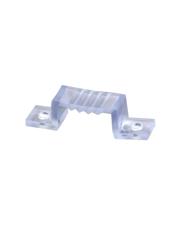 A FLAT CLIPS ΓΙΑ ΤΑΙΝΙΑ LED RGB (10τ) ΔΙΑΦΑΝΟ - 2-U009522