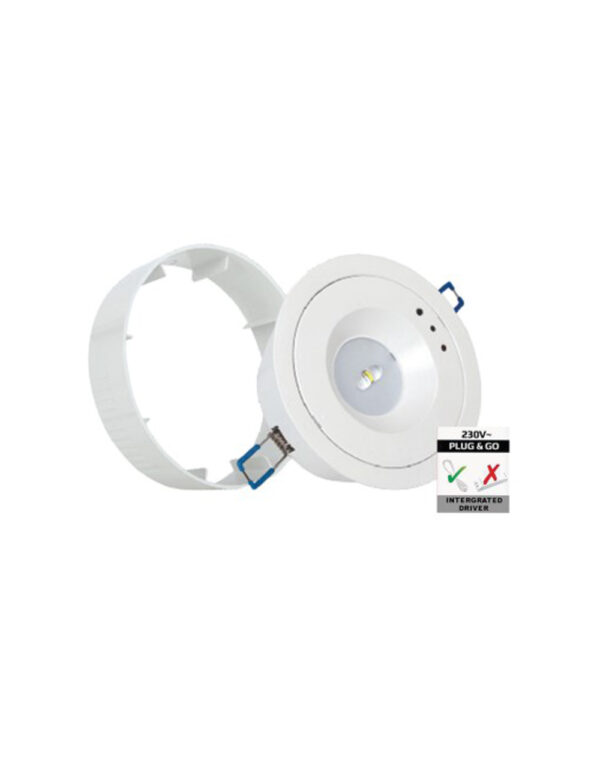 ΦΩΤΙΣΤΙΚΟ ΧΩΝΕΥΤΟ/ΕΞΩΤΕΡΙΚΟ LED SMD Φ130ΜΜ 3W 6500Κ 230V ΕΠΑΝΑΦΟΡΤΙΖΟΜΕΝΟ ΜΕ ΜΠΑΤΑΡΙΑ Li-ion ΜΗ ΣΥΝΕΧΟΥΣ ΛΕΙΤΟΥΡΓΙΑΣ UNIVERSE - 2-U011877